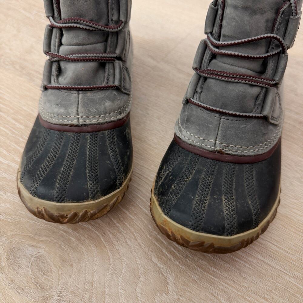 Women’s Sorel Out ‘N About Waterproof Duck Snow Winter Boots Size 7 - Picture 3 of 9